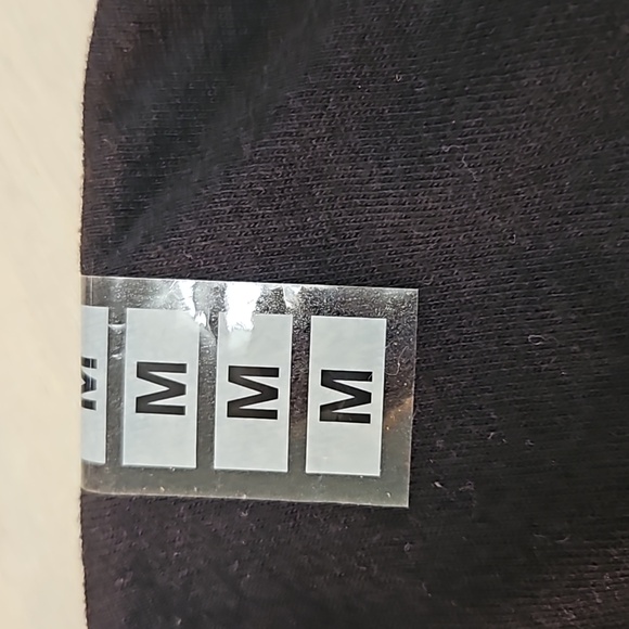 Black T Shirt Wolves USA Stars Stripes sz M - Picture 3 of 4